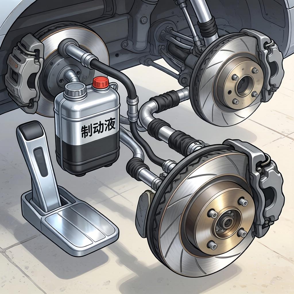 刹车系统组成部件揭秘：保障行车安全的核心秘密第一张图