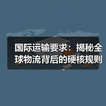 国际运输要求：揭秘全球物流背后的硬核规则（图4）
