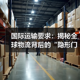 国际运输要求：揭秘全球物流背后的“隐形门槛”（图3）