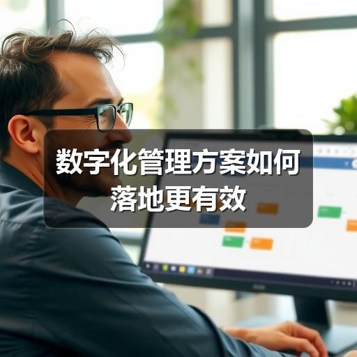 数字化管理方案如何落地更有效