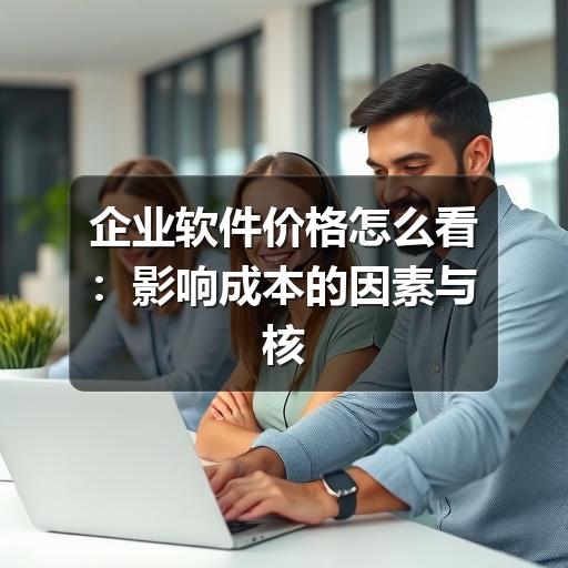企业软件价格怎么看：影响成本的因素与核实方法