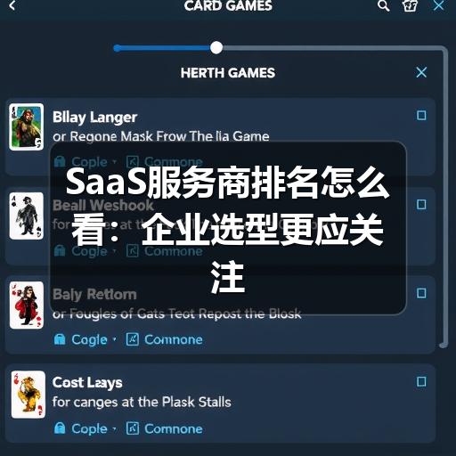 SaaS服务商排名怎么看：企业选型更应关注这些标准