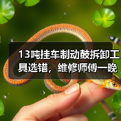 13吨挂车制动鼓拆卸工具选错,维修师傅一晚白干?(图2) 13吨挂车制动鼓拆卸工具选错,维修师傅一晚白干?(图2)