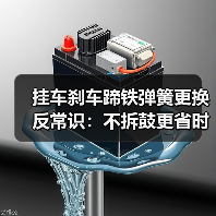 挂车刹车蹄铁弹簧更换反常识:不拆鼓更省时更稳定?(图2) 挂车刹车蹄铁弹簧更换反常识:不拆鼓更省时更稳定?(图2)